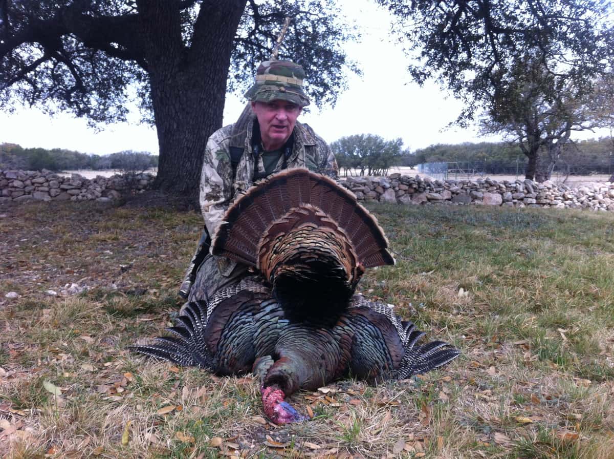 Hunters with Rio Grande turkeys